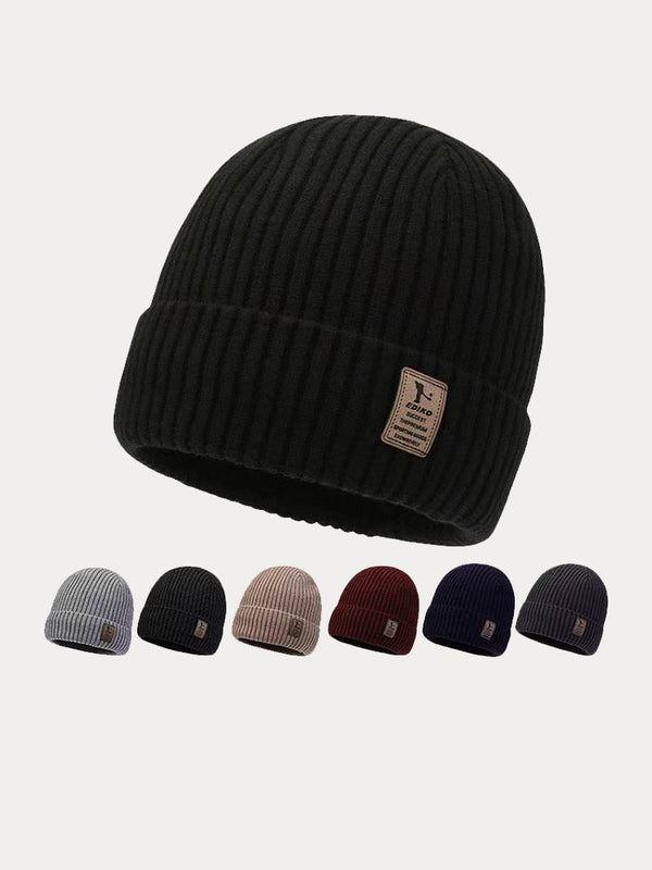 Daily Knit Beanie Hat with Fleece Lining