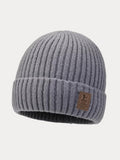 Daily Knit Beanie Hat with Fleece Lining