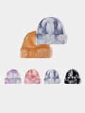 Stylish Tie-Dye Style Knit Beanie