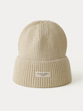 Stylish Warm Label Knit Beanie