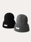 Stylish Warm Label Knit Beanie