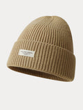 Stylish Warm Label Knit Beanie