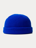 Versatile Simple Ribbed Knit Beanie Hat