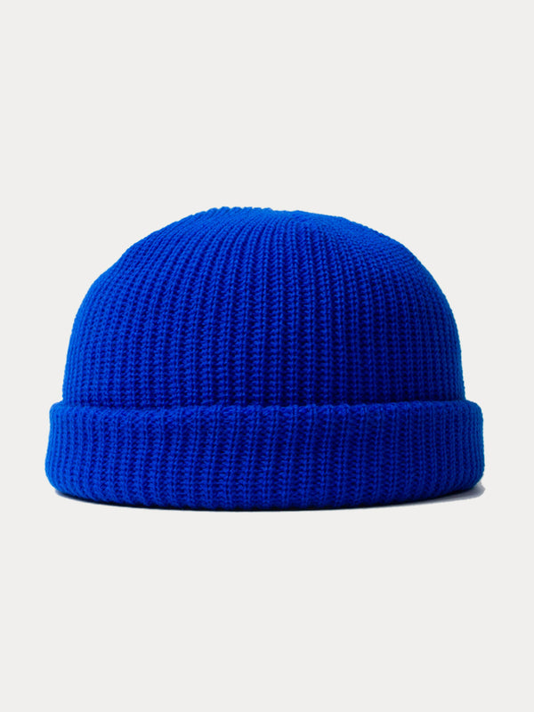 Versatile Simple Ribbed Knit Beanie Hat