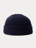 Versatile Simple Ribbed Knit Beanie Hat