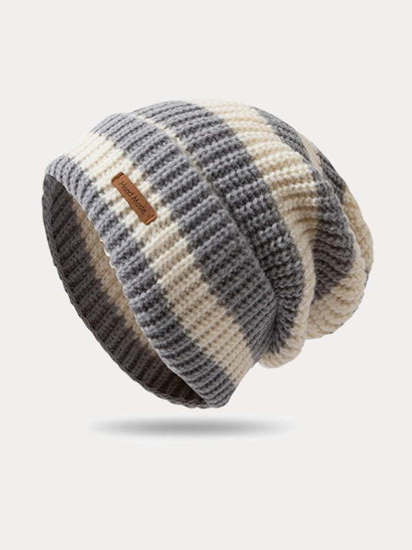 Cozy Stacking Striped Knit Beanie
