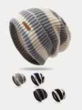 Cozy Stacking Striped Knit Beanie