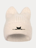 Fashion Fuzzy Knit Cat Ear Beanie Hat