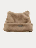 Soft Warm Cat Ear Shape Knit Beanie