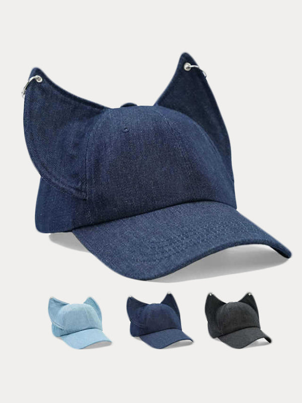 Trendy Adjustable Fox Ears Baseball Cap