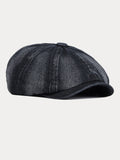 Esthetic Denim Newsboy Cap