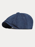 Esthetic Denim Newsboy Cap