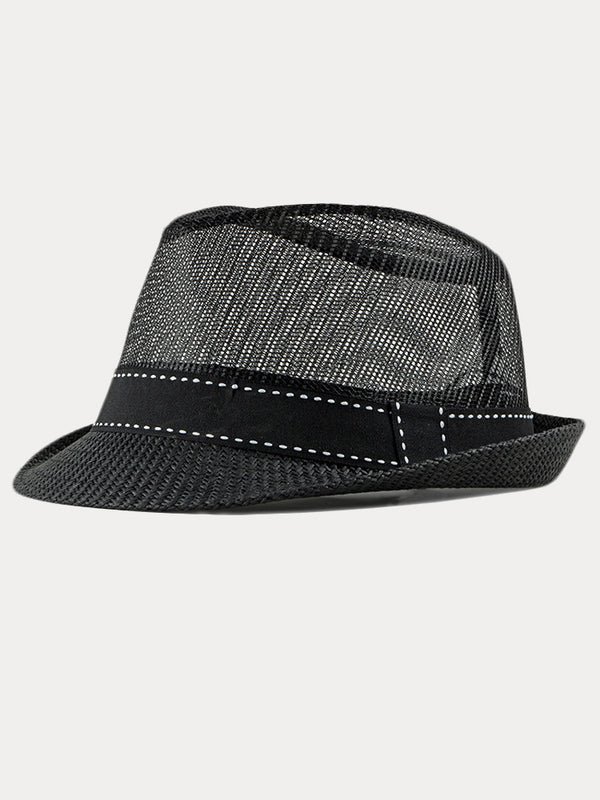 Casual Summer Breathable Mesh Cotton Fedora Hat