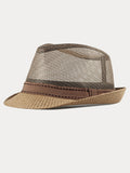 Casual Summer Breathable Mesh Cotton Fedora Hat