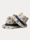 Summer Tropical Print 100% Cotton Fedora Hat