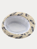 Summer Tropical Print 100% Cotton Fedora Hat