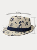Summer Tropical Print 100% Cotton Fedora Hat