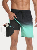 Resort Built-In Liner Colorblock Swim Trunks