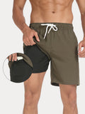 Summer Resort Built-In Liner Swim Trunks