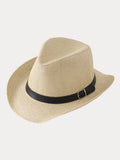 Classic Belted Panama Hat