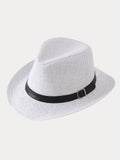 Classic Belted Panama Hat