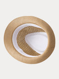 Unisex Summer Straw Panama Hat
