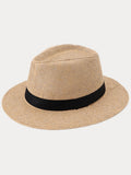 Unisex Structured Panama Straw Hat