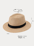 Unisex Structured Panama Straw Hat