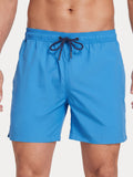 Mesh Lining Elastic Waist Beach Shorts