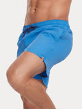 Mesh Lining Elastic Waist Beach Shorts
