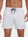 Mesh Lining Elastic Waist Beach Shorts