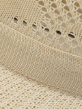 The Classic Linen Straw Flat Brim Fedora