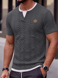 Solides Slim Fit Gym Strick-Tanktop