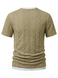 Solides Slim Fit Gym Strick-Tanktop