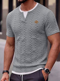 Solides Slim Fit Gym Strick-Tanktop