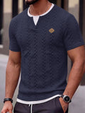 Solides Slim Fit Gym Strick-Tanktop