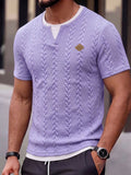 Solides Slim Fit Gym Strick-Tanktop