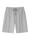 Waffle Knit Hoodie 2-Piece Short Sleeve Set with Shorts