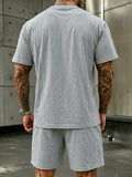 Washed Cotton 2-Piece T-Shirt & Shorts Set