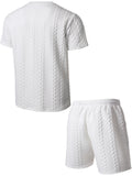Drawstring Shorts Textured Casual Outfit