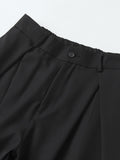 High Waist Loose Casual Suit Pleated Wide Leg Dress Pants