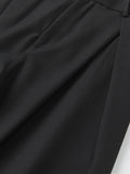 High Waist Loose Casual Suit Pleated Wide Leg Dress Pants