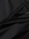 High Waist Loose Casual Suit Pleated Wide Leg Dress Pants