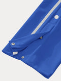 Retro Side Snap Button Wide Leg Track Pants