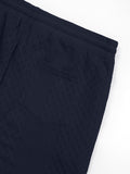 Textured Jacquard Hooded Sweatshirt and Joggers Set