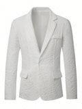 Floral Embossed Relaxed Fit Blazer
