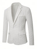 Floral Embossed Relaxed Fit Blazer