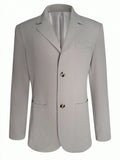 Textured Jacquard Relaxed Fit Blazer