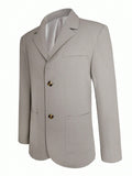 Textured Jacquard Relaxed Fit Blazer