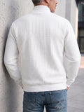 Casual Stand Collar Quilted Zip-Up Jacket